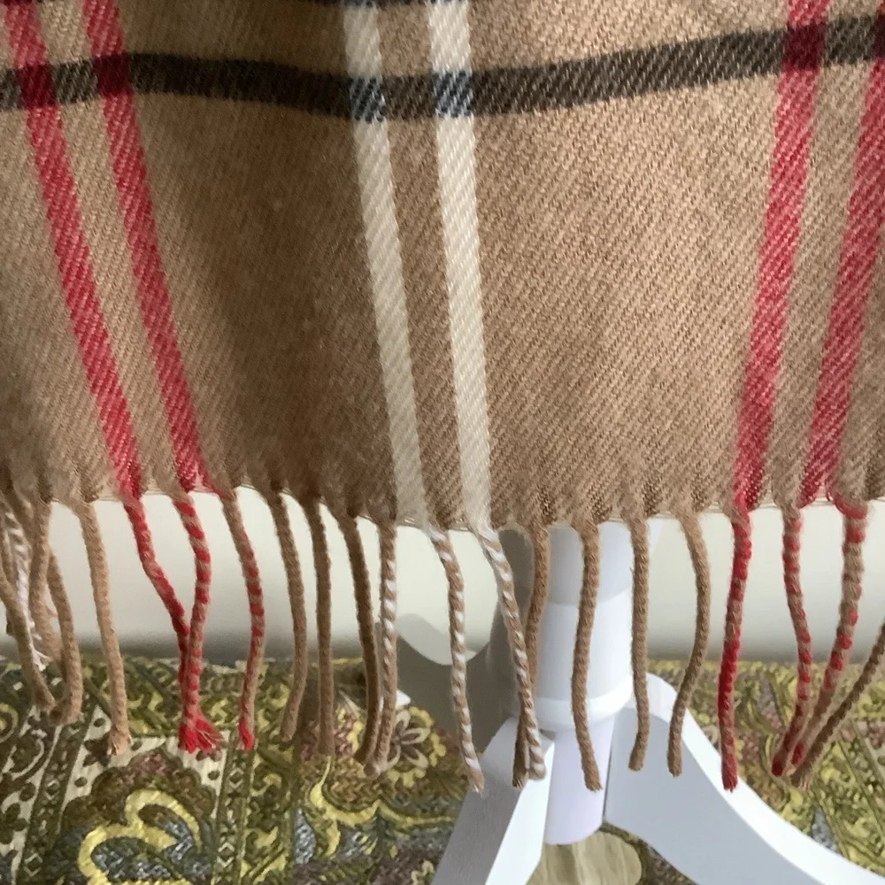 Cejon Italy Plaid Fringed Scarf